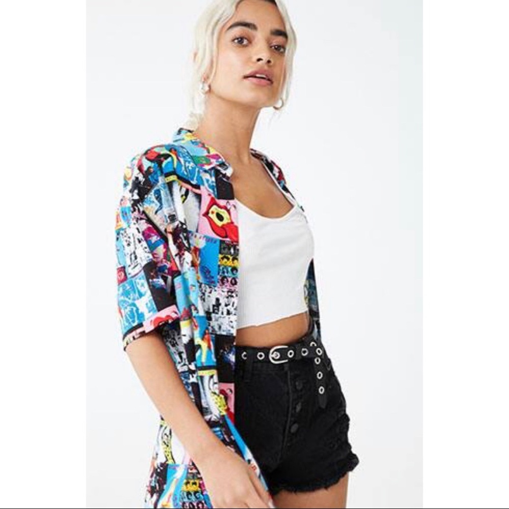 Rolling Stones Button Up